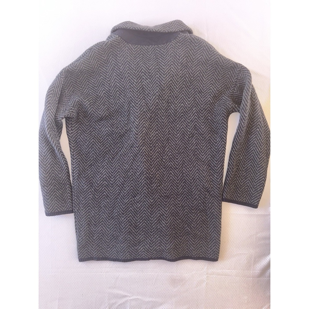 Madewell Blazer Sweater‎ Jacket Womens XS Blue Herringbone Wool Blend Cardigan - Picture 5 of 10